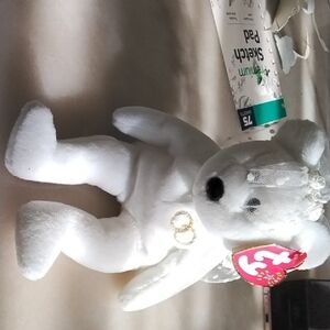 Ty White Angel Bear Stuffed Animal